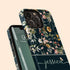 Elegant Flowers Custom Name iPhone Case
